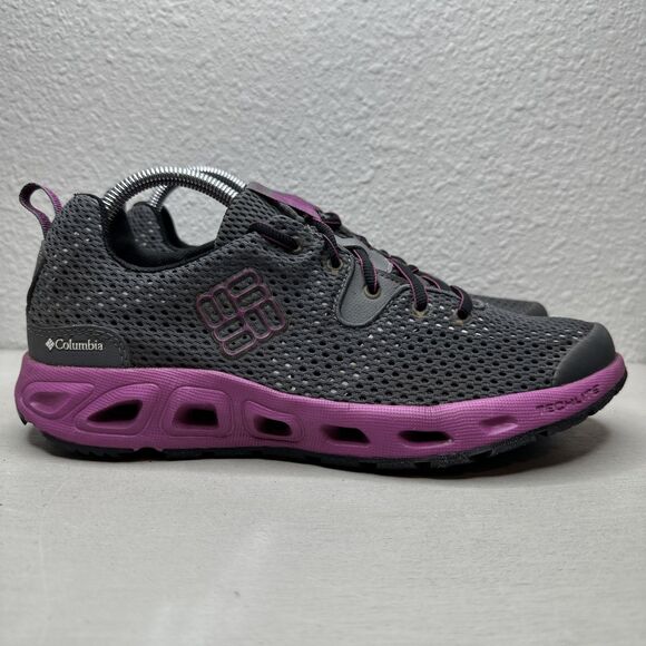 Columbia Women's Drainmaker II Gray Water Hiking Outdoor Mesh Shoes - Picture 1 of 7
